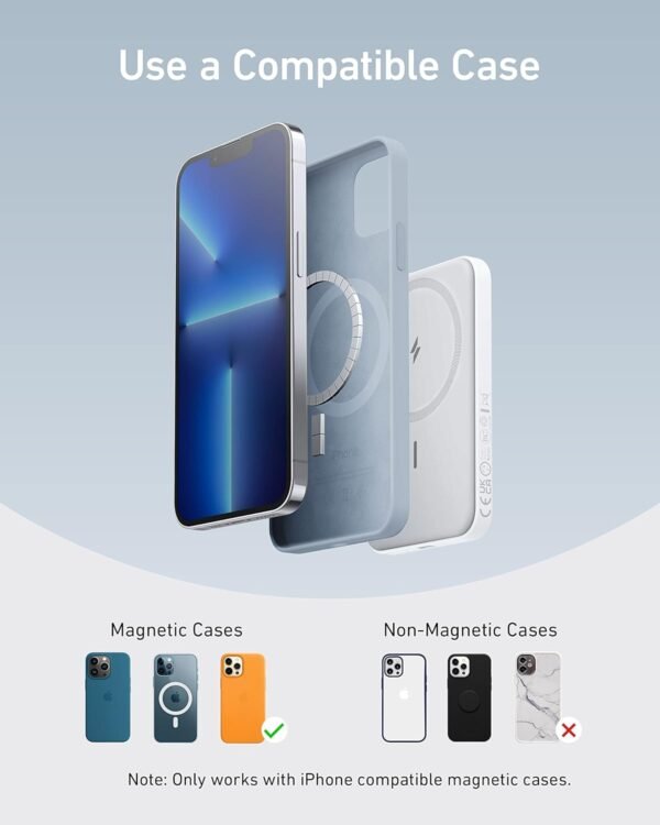 Anker 621 Magnetic Portable Charger (MagGo), 5,000mAh Wireless Power Bank with U... - Image 7