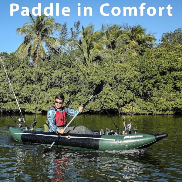 Sea Eagle 350FX Inflatable Explorer 1 Person 11’6” Fishing Kayak Fishing – Fishi... - Image 3