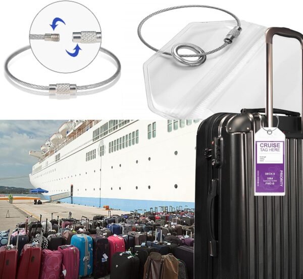 Cruise ship essentials,Luggage Tags for Carnival and Royal caribbean luggage tag... - Image 5