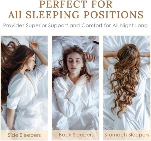 HUXMEYSON Pillows Standard Size Set of 4, Bed Pillows Set of 4, Down Alternative... - Image 5