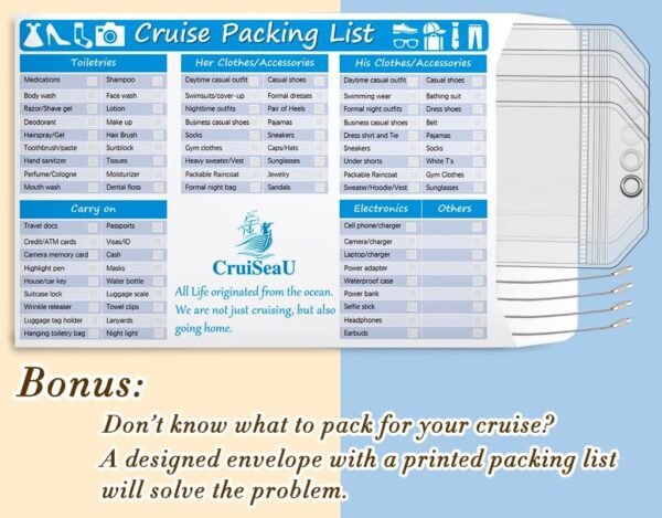 CruiSeaU 4 Packs Cruise Luggage Tag Holders for Royal Caribbean & Celebrity Crui... - Image 8