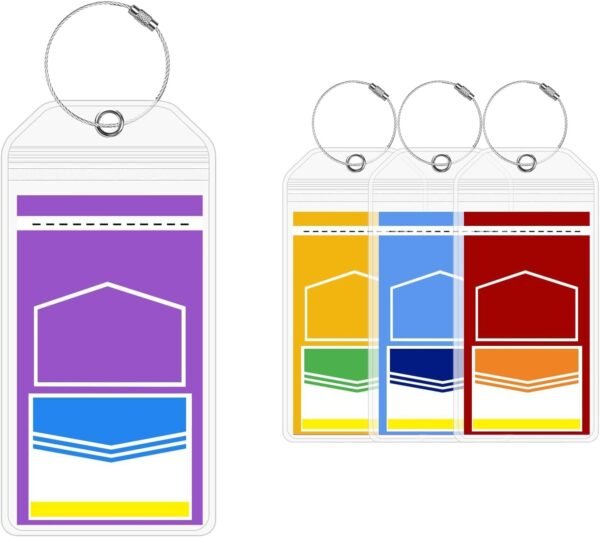 4 Piece 7.5"× 3.3" Luggage Tags for Suitcases, Cruise Ship Essentials, Cruise Lu... - Image 2