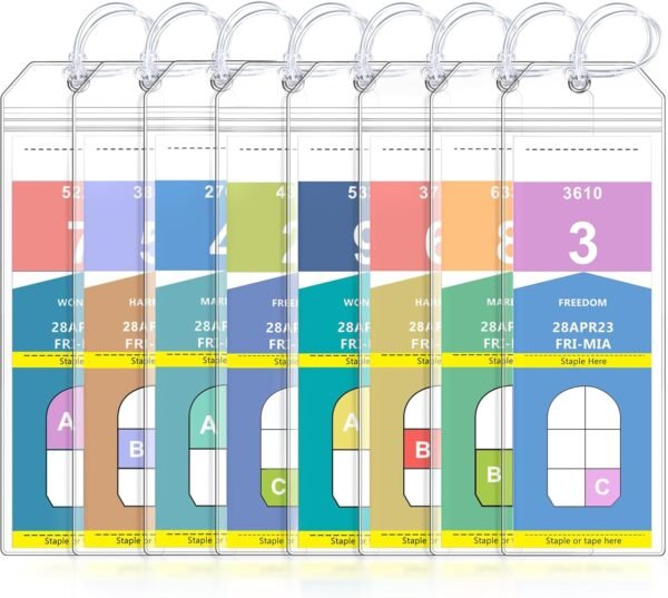8 Pack Cruise Luggage Tag Holder, Cruise Essentials 2025 for NCL, Princess, Carn... - Image 2