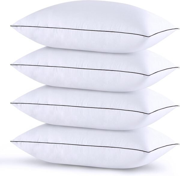 HUXMEYSON Pillows Standard Size Set of 4, Bed Pillows Set of 4, Down Alternative... - Image 2
