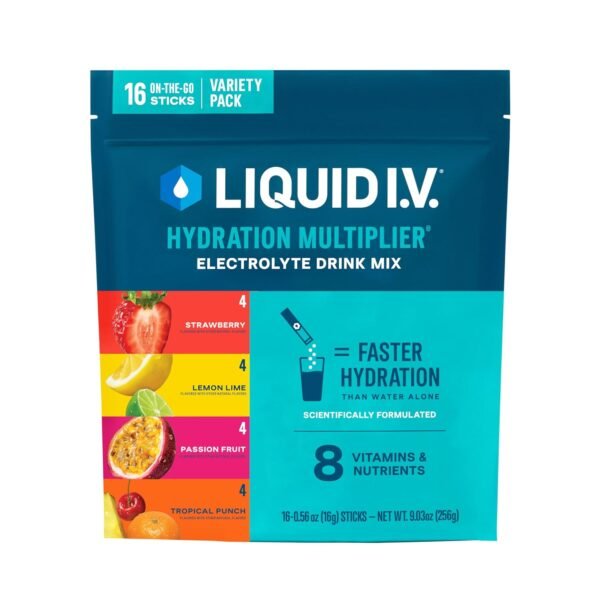 Liquid I.V.® Hydration Multiplier - Variety Pack - Lemon Lime, Passion Fruit, St... - Image 2