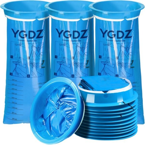 YGDZ Vomit Bags Disposable, 15 Pack Barf Throw Up Emesis Puke Nausea for Travel ... - Image 2