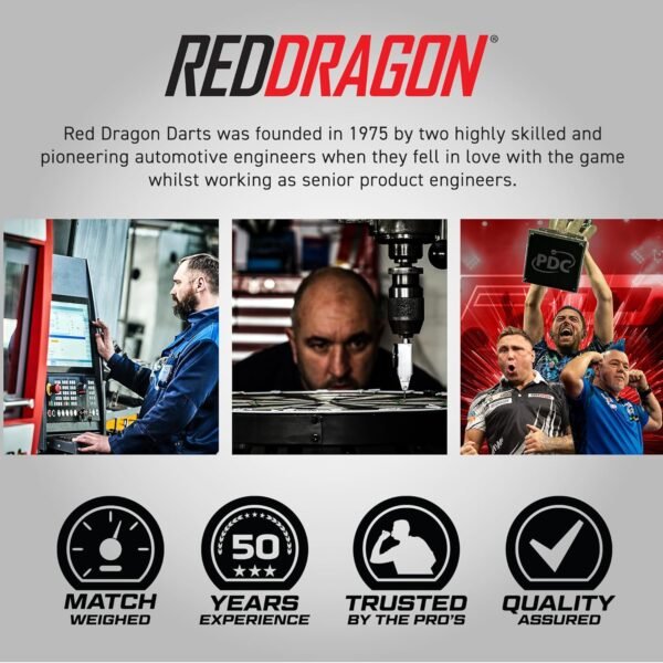 RED DRAGON Hardcore Radical Dart Flights - 4 Sets Per Pack (12 Dart Flights in T... - Image 6