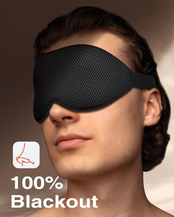 MABAO Sleep Mask for Side Sleeper, Eye Mask for Sleeping Women Men, 3D Contoured... - Image 5
