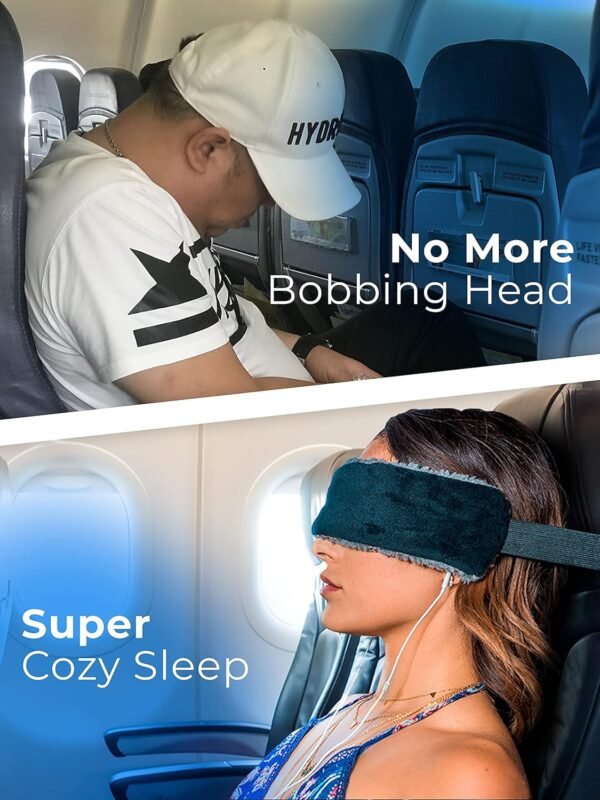 Travel Pillow Alternative Stops Bobbing | Airplane Head Straps and Car Support B... - Image 3