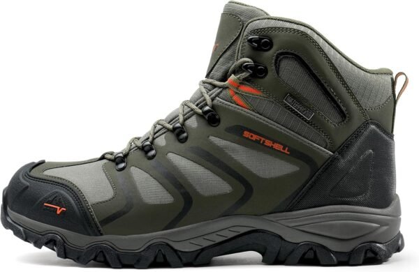 NORTIV 8 Men's Ankle High Waterproof Hiking Boots Outdoor Lightweight Shoes Trek... - Image 3