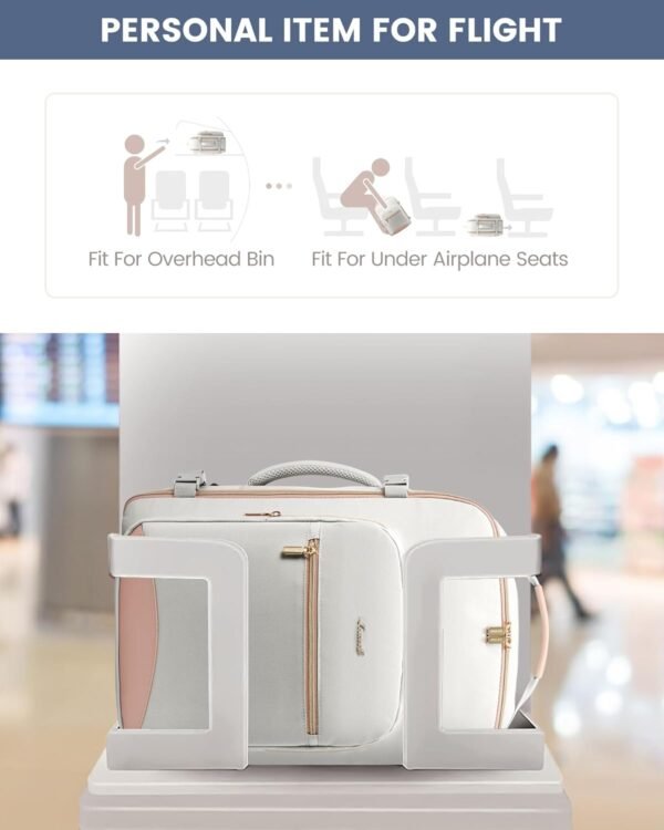 LOVEVOOK Carry on Travel Backpack, 40L Waterproof Large 17inch Laptop Luggage Da... - Image 7