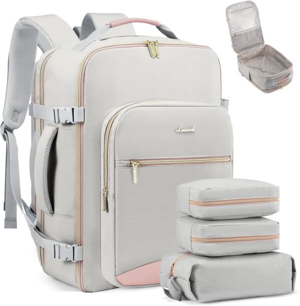 LOVEVOOK Carry on Travel Backpack, 40L Waterproof Large 17inch Laptop Luggage Da... - Image 12