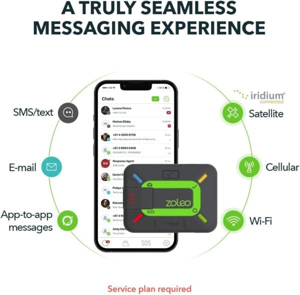 ZOLEO Satellite Communicator – Two-Way Global SMS Text Messenger & Email, Emerge... - Image 3