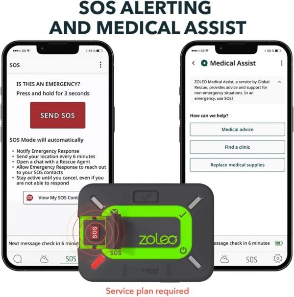 ZOLEO Satellite Communicator – Two-Way Global SMS Text Messenger & Email, Emerge... - Image 4