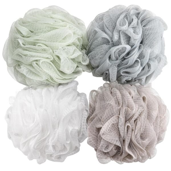 BTYMS Bath Sponge Shower Loofahs 60g Mesh Pouf Bath Scrunchies Body Wash Puff Sh... - Image 2