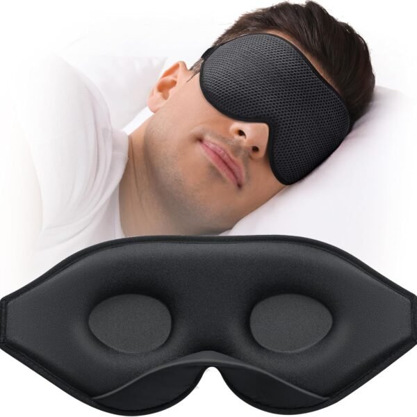 MABAO Sleep Mask for Side Sleeper, Eye Mask for Sleeping Women Men, 3D Contoured... - Image 2