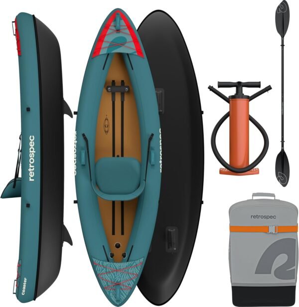 Retrospec Coaster Single & Tandem Inflatable Kayak - Image 2